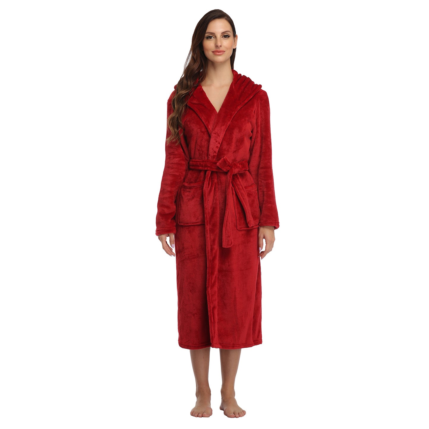 Ruby Red Fleece Robe