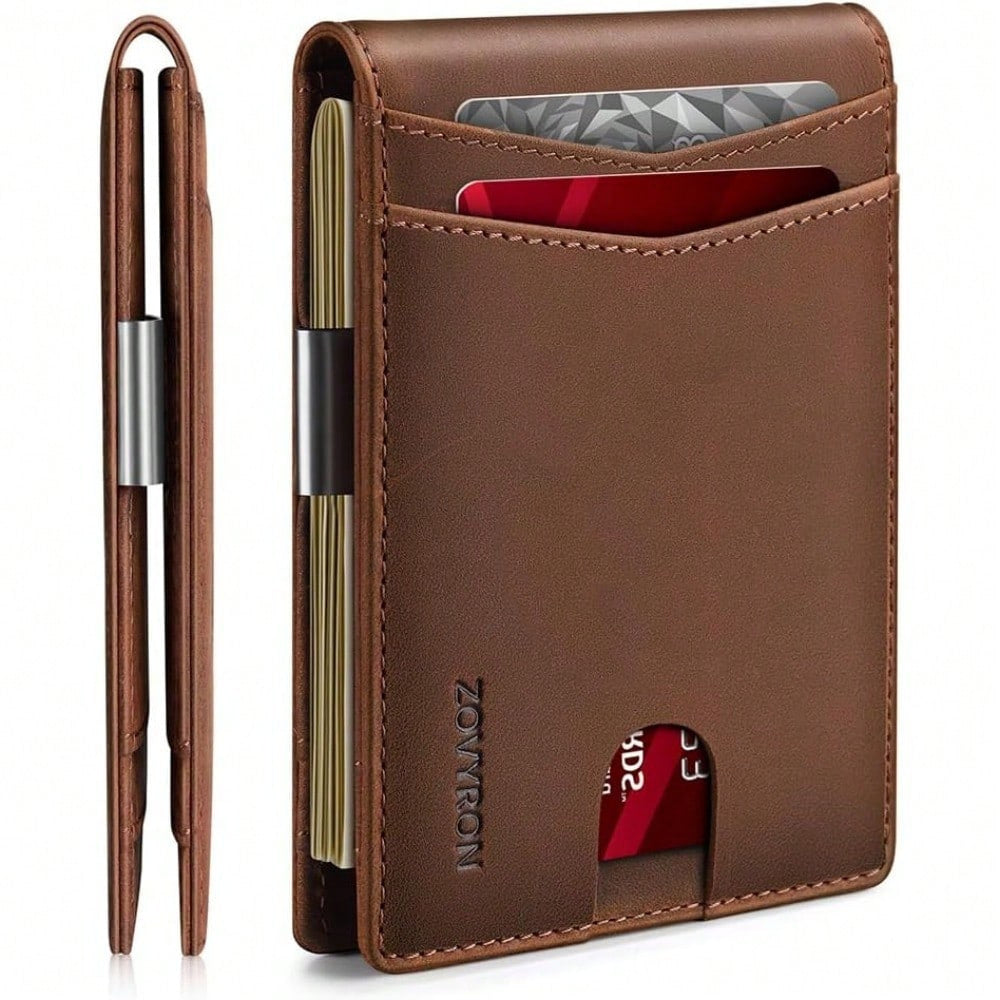 Slim Bifold Wallet with Money Clip
