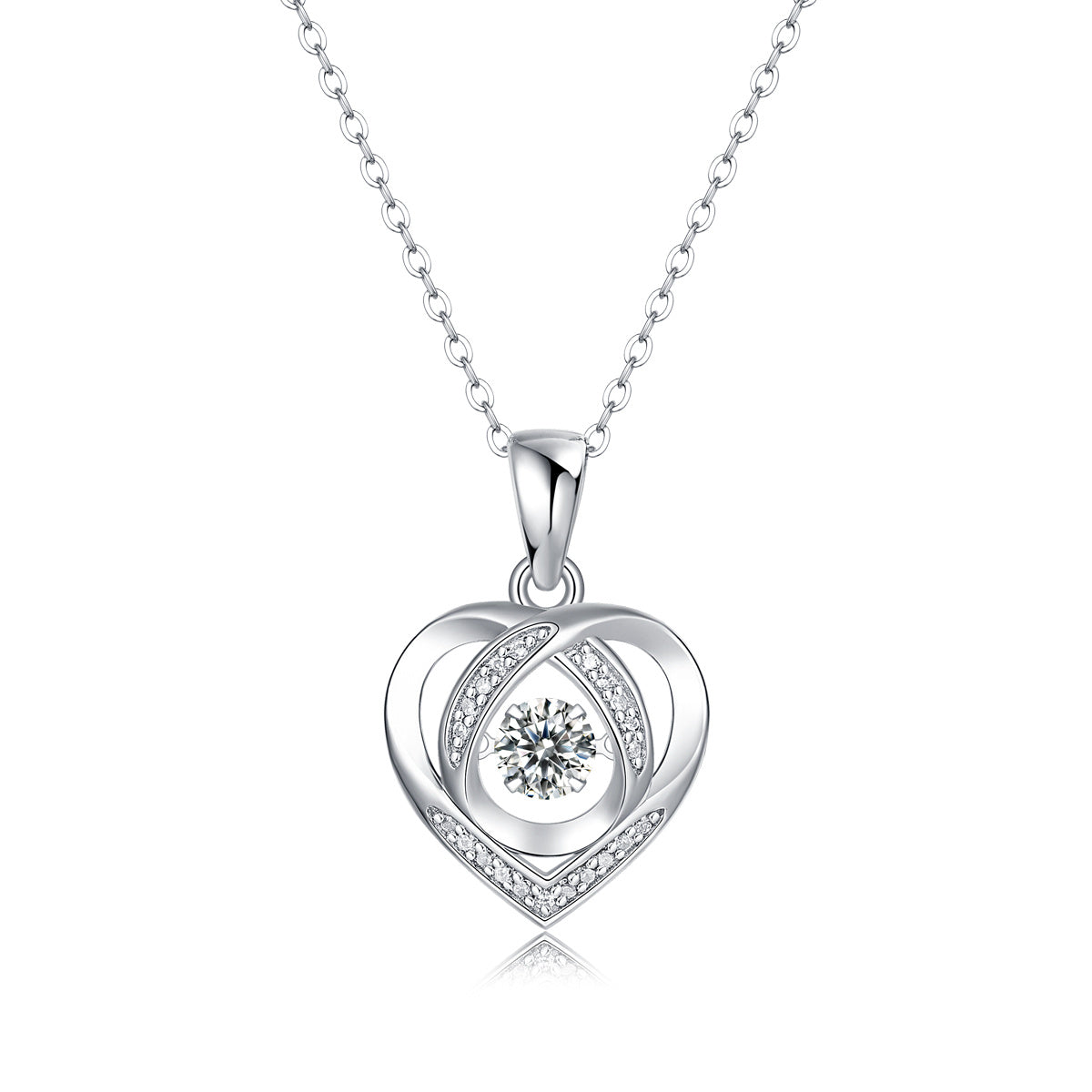 Moissanite Sterling Silver Necklace