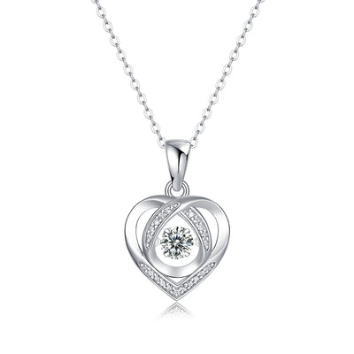 Moissanite Sterling Silver Necklace