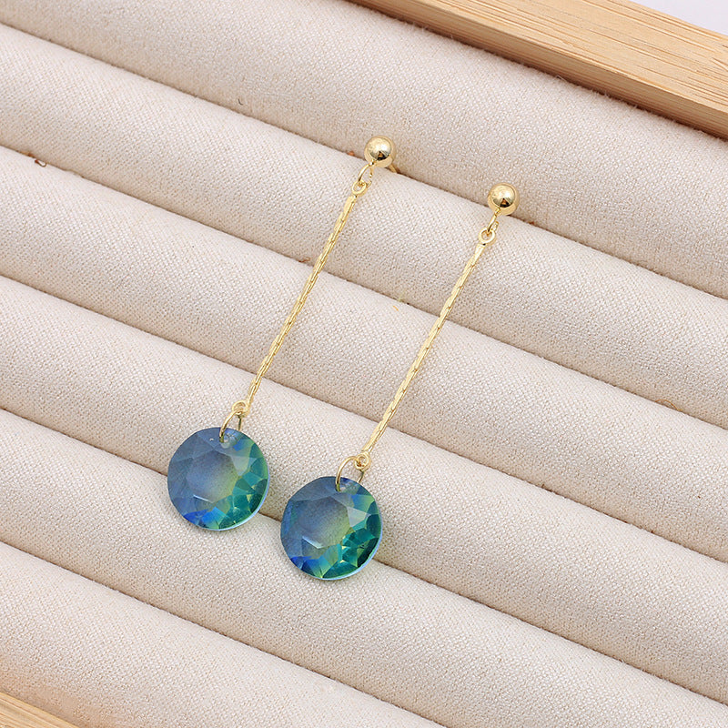 Long Love Heart Earrings