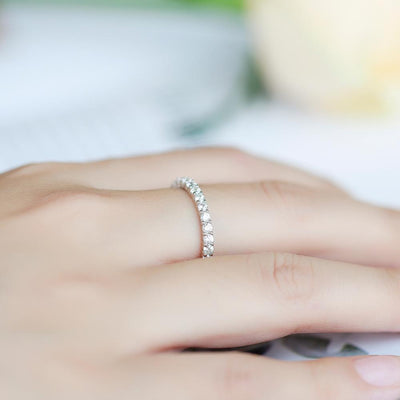 All Around Moissanite Diamond Ring