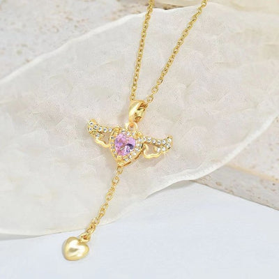 Moving Angel Wings Necklace
