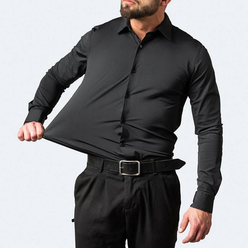 Collared Long Sleeve Button Up Shirt