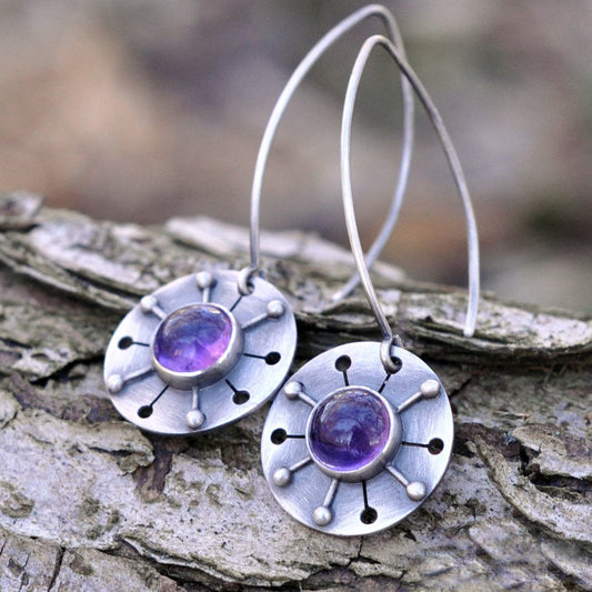 Retro Disc Earrings