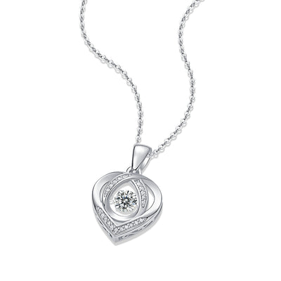 Moissanite Sterling Silver Necklace