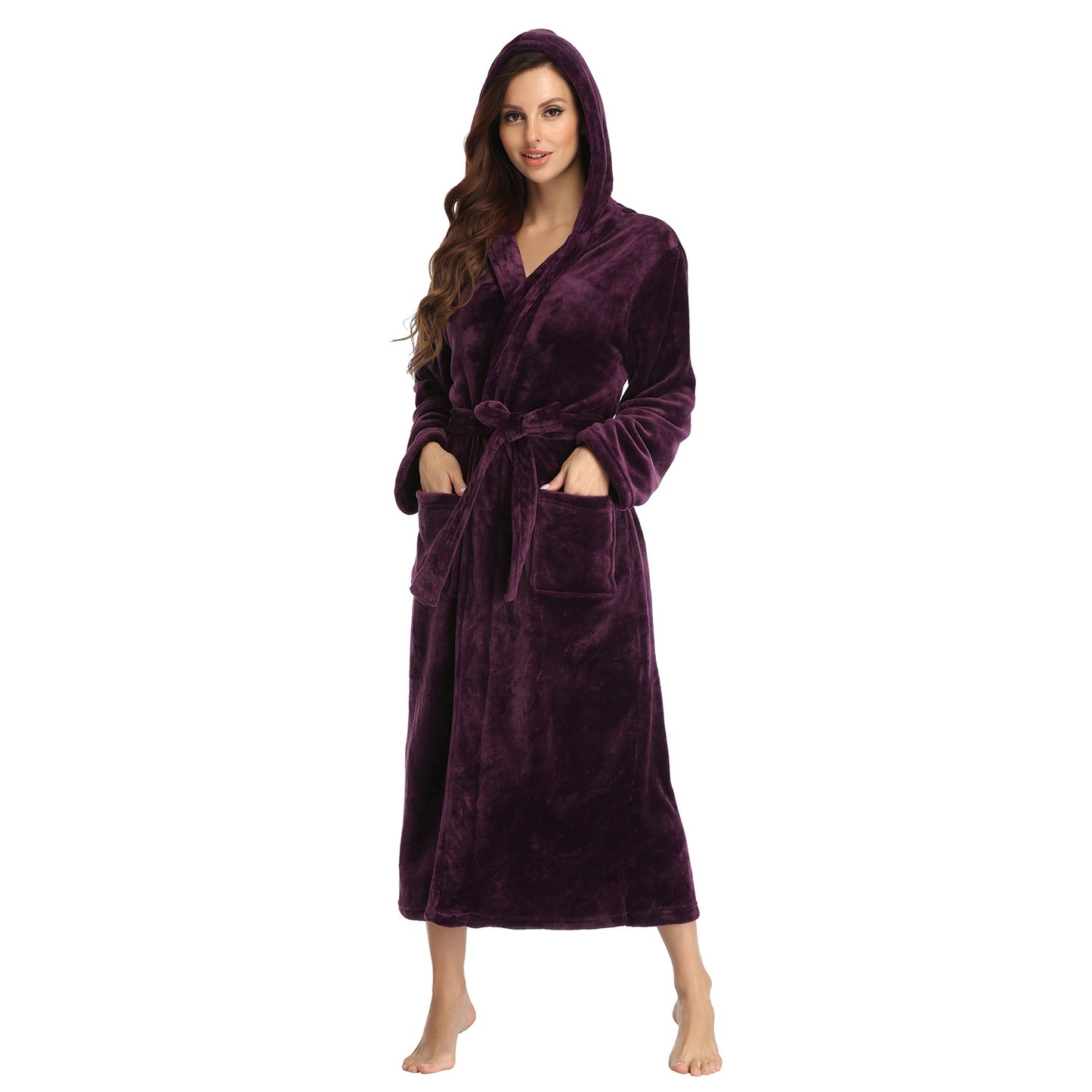 Royal Purple Fleece Robe