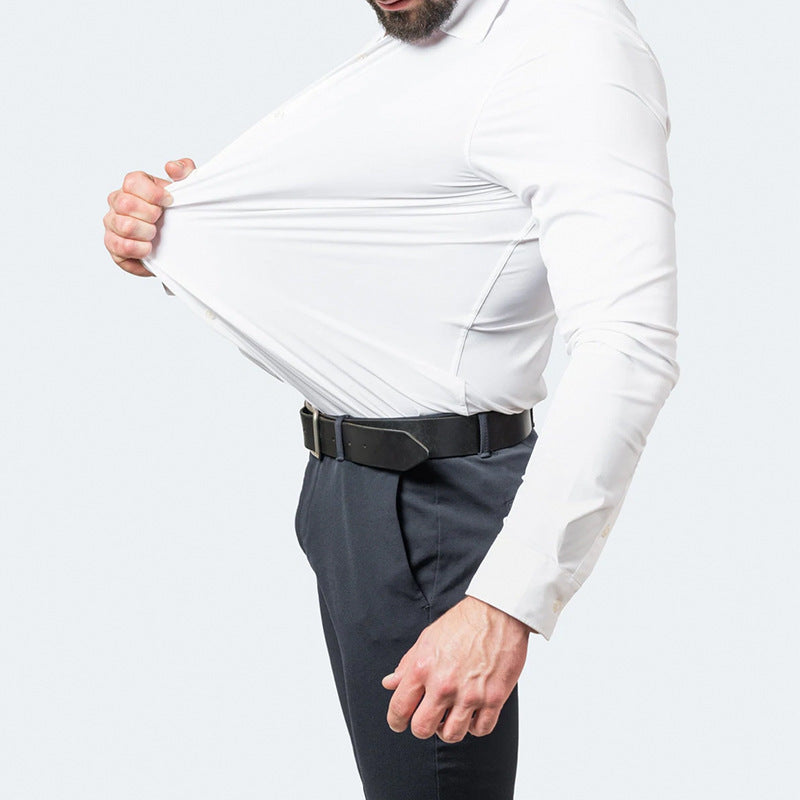 Collared Long Sleeve Button Up Shirt