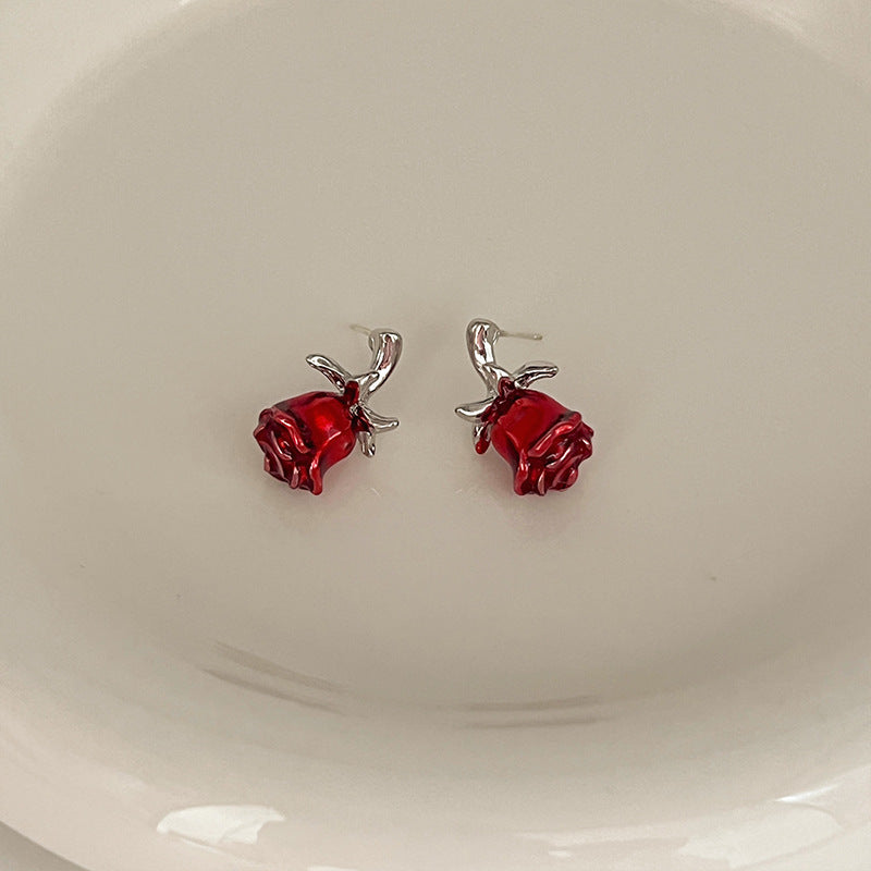Rose Stud Earrings