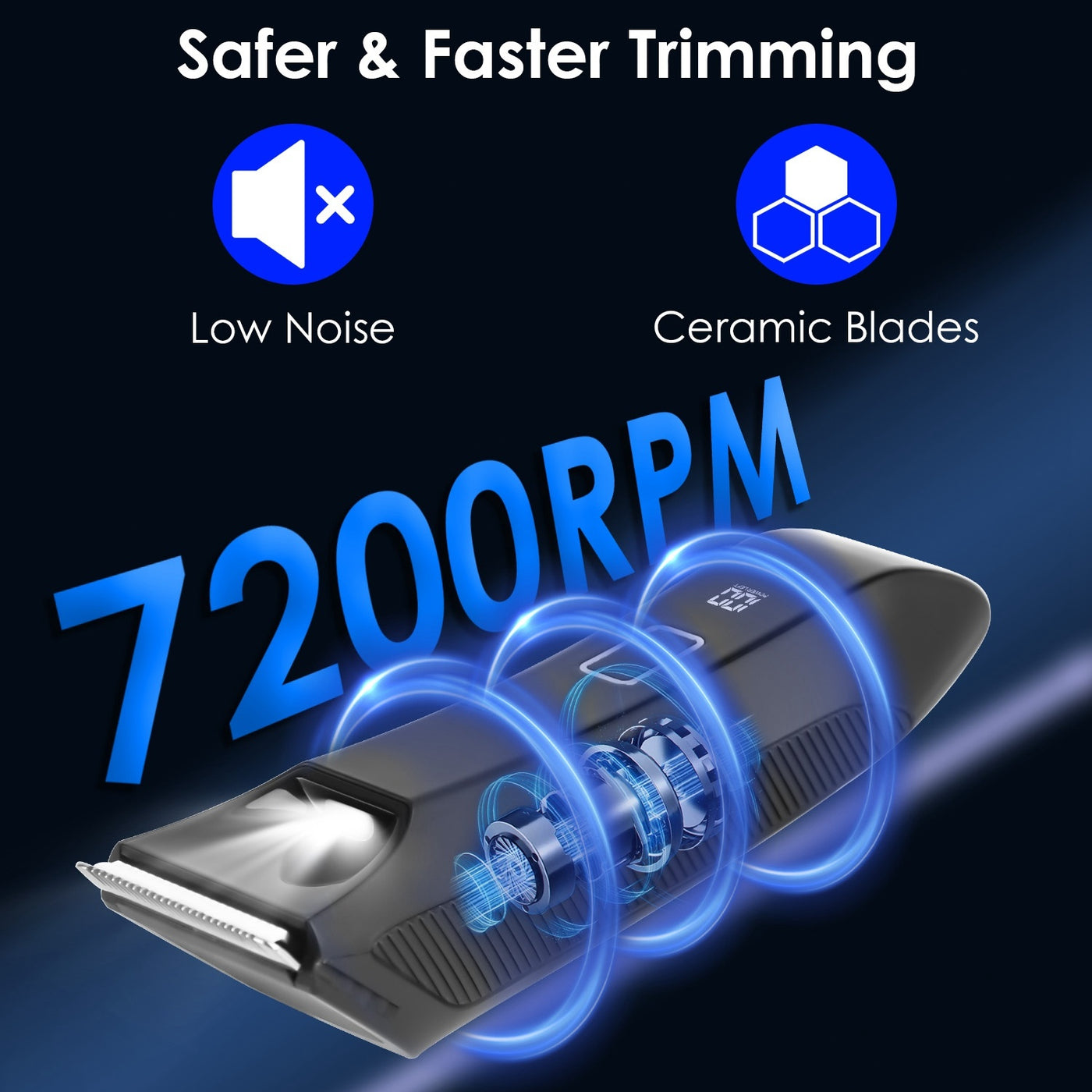 Two-in-one Digital Display Waterproof Trimmer