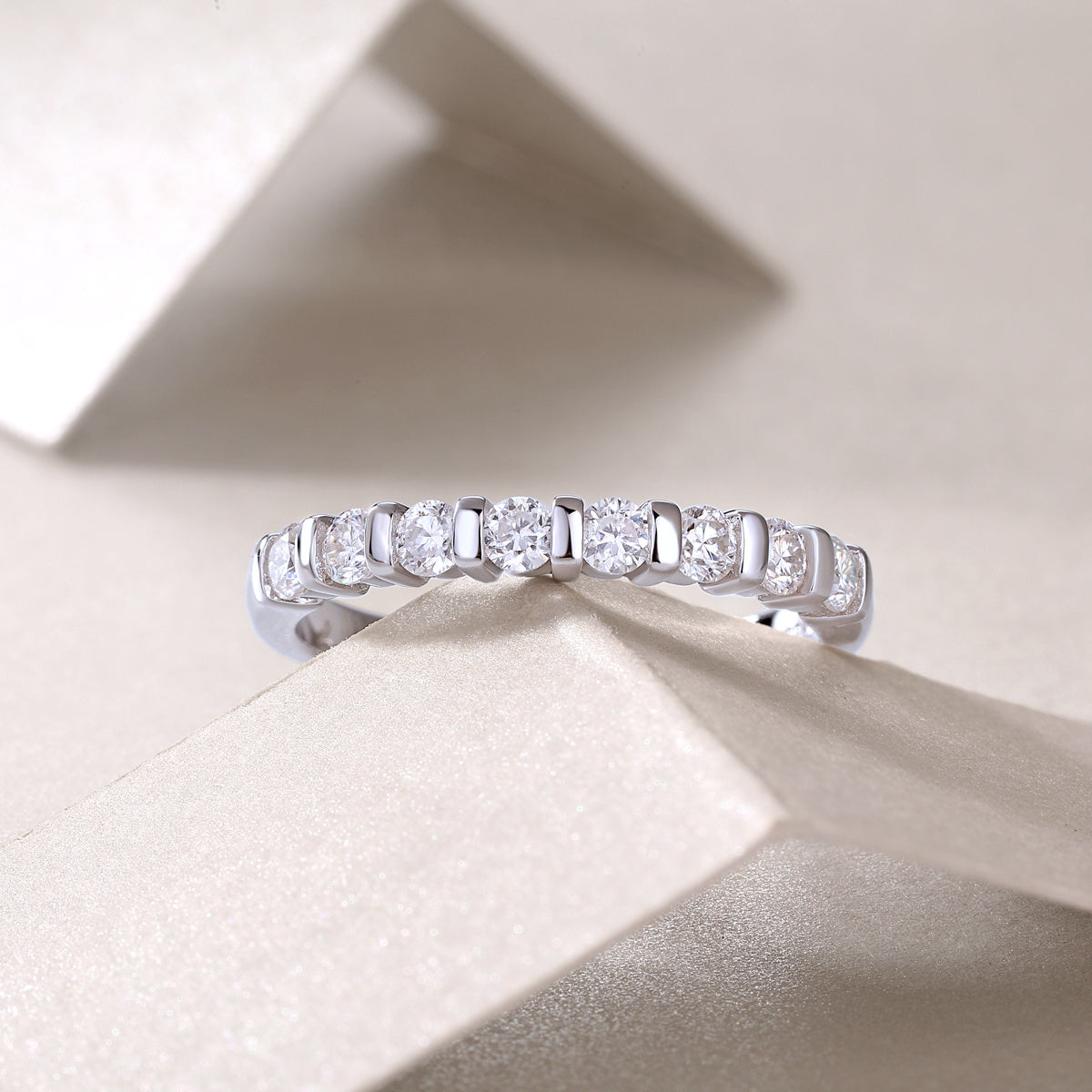 Lux Moissanite Silver Ring