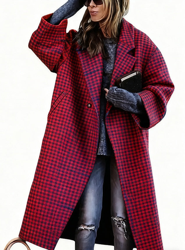 Boho Plaid Coat