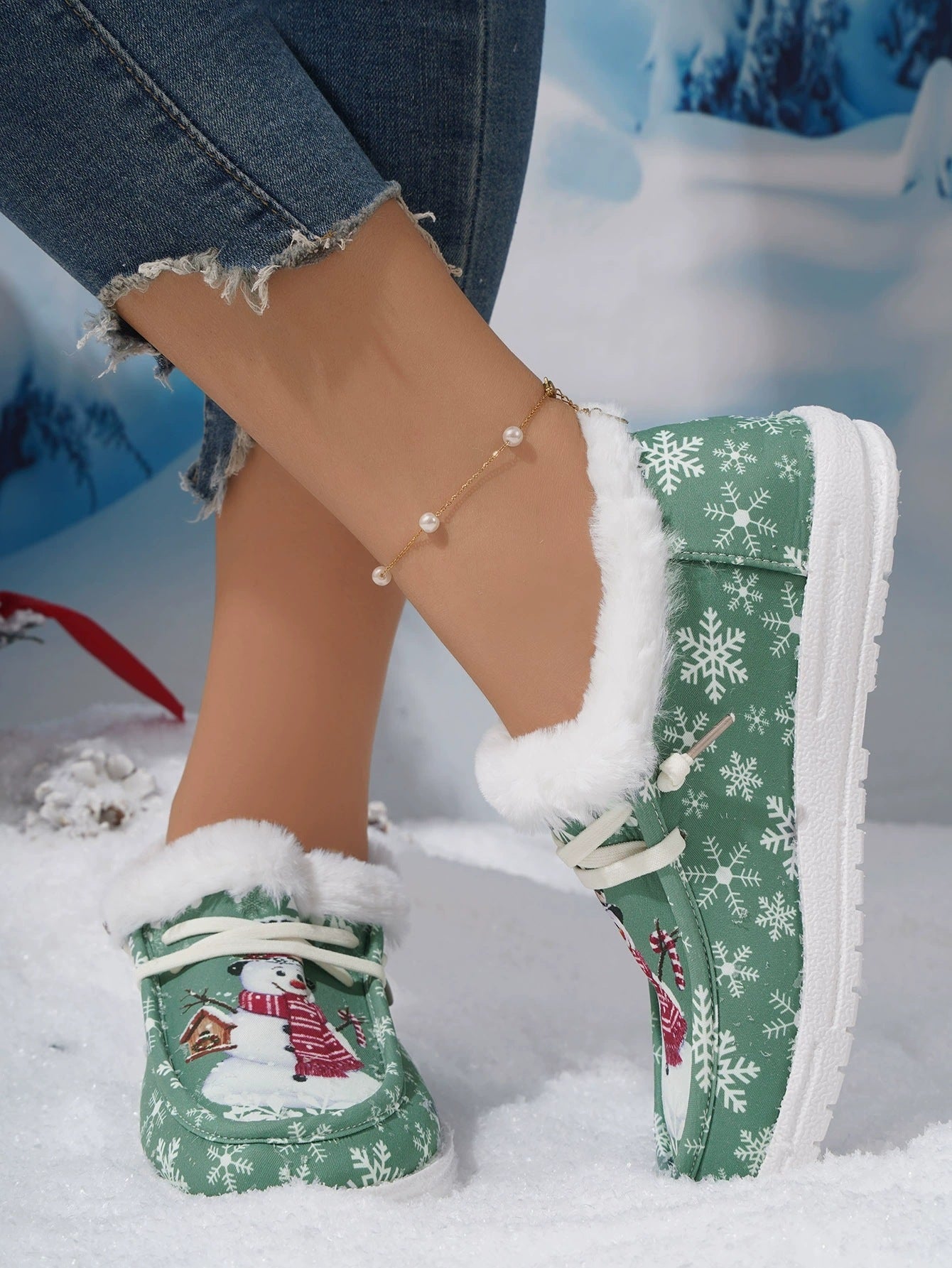 Christmas Snowman Slippers