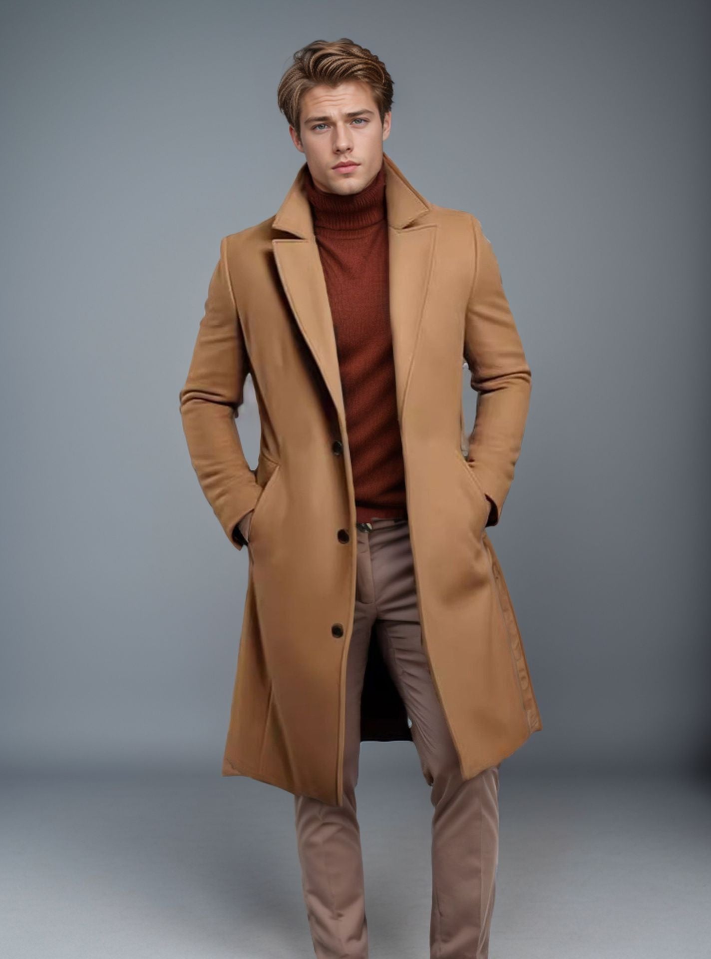 Regent Wool Trench Style Coat