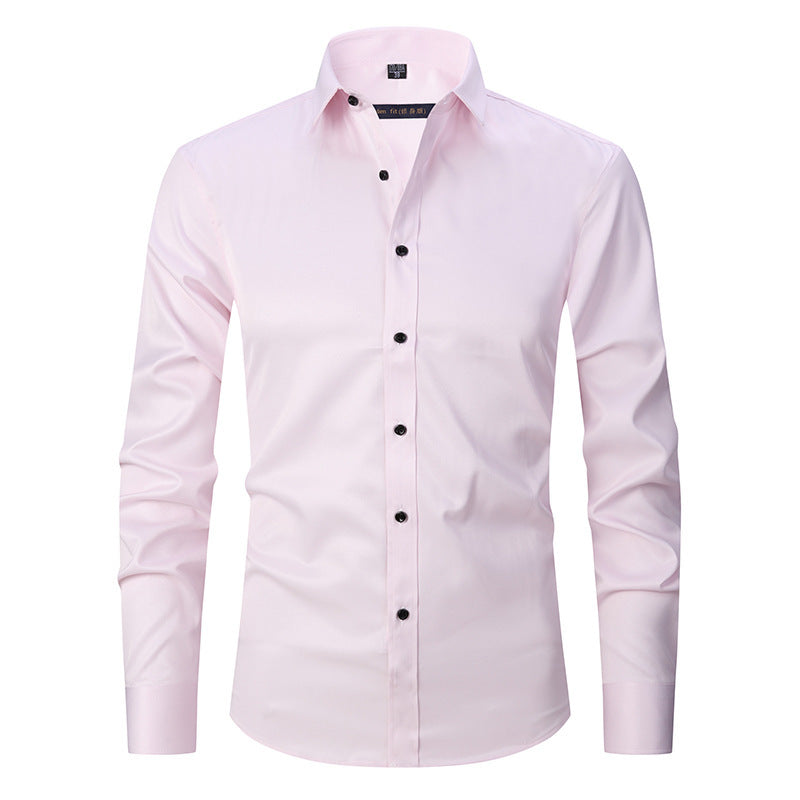 Stretch Fit Formal Wear Collared Shirt