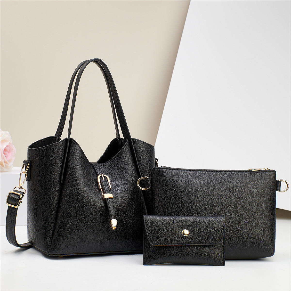 Simple & Elegant 3 Piece Bag Set
