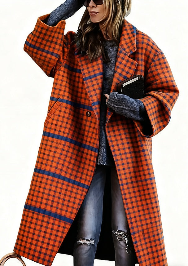 Boho Plaid Coat