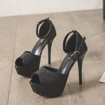 Glitter Stiletto Heels