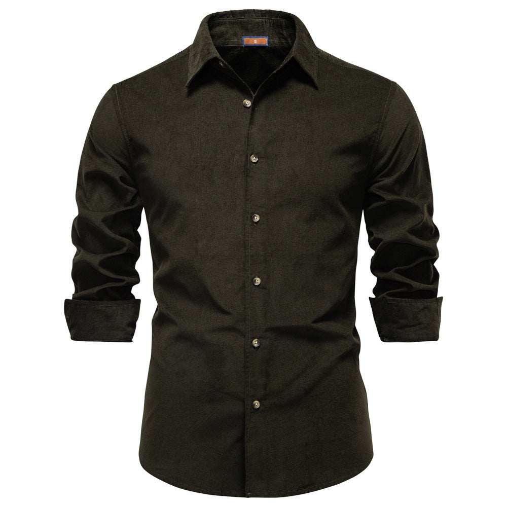 Men's Business Casual Long-Sleeve Shirt