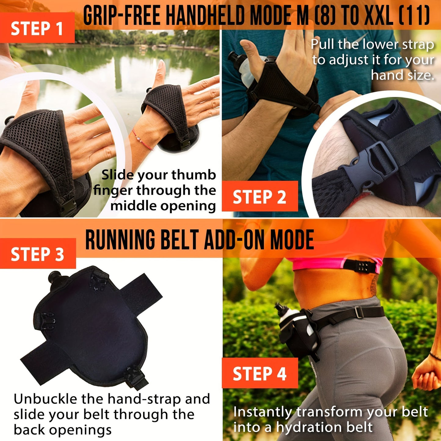 Portable Belt Running Palm Bag