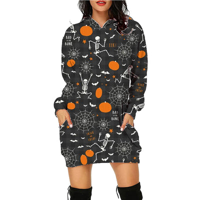 Super Snuggly Haunted Halloween Long Hoodie