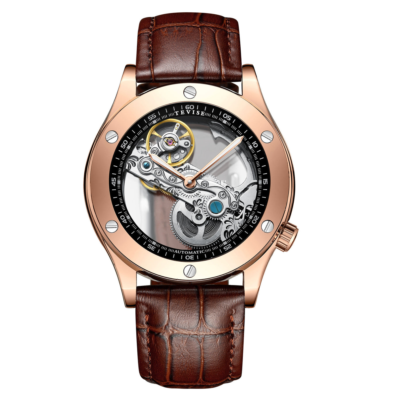 Men's Luxury Gear Wrist Watch – Elegant Timepiece