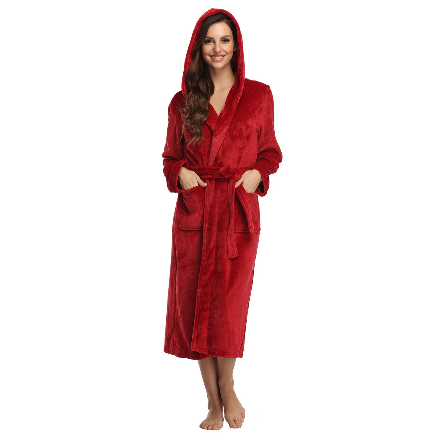 Ruby Red Fleece Robe