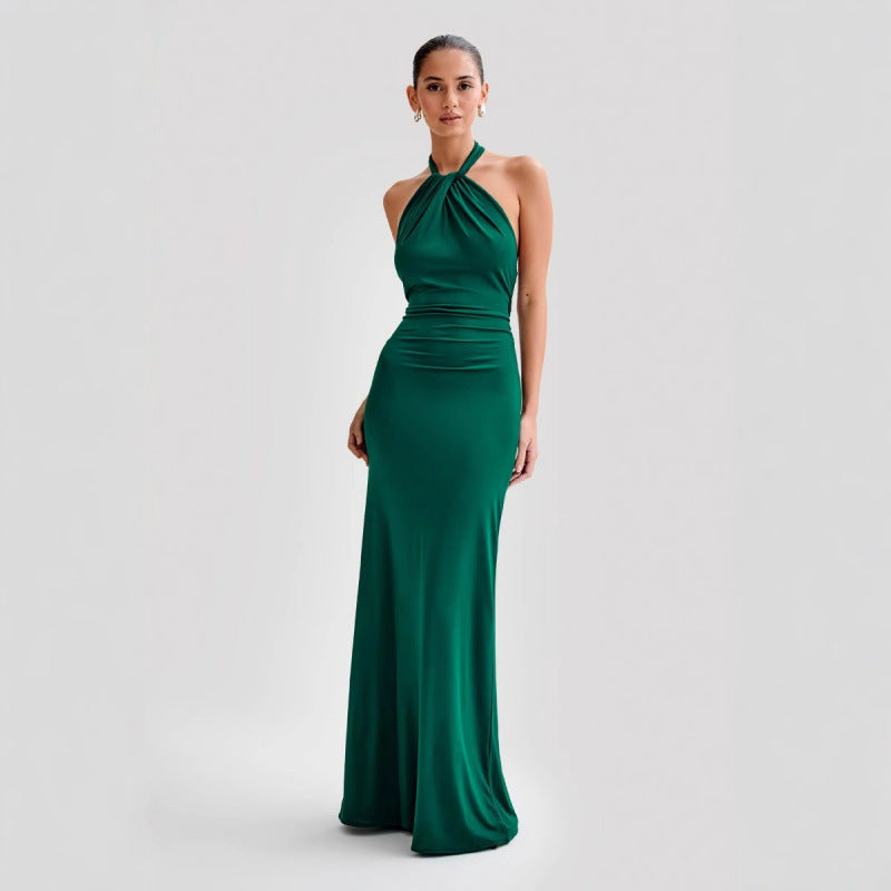 Luxury Full Length Halter Gown