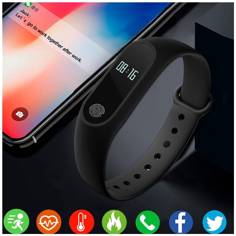 Ultra Thin Fitness Bracelet with Bluetooth Capability