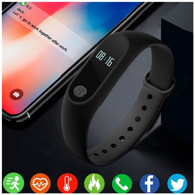 Ultra Thin Fitness Bracelet with Bluetooth Capability