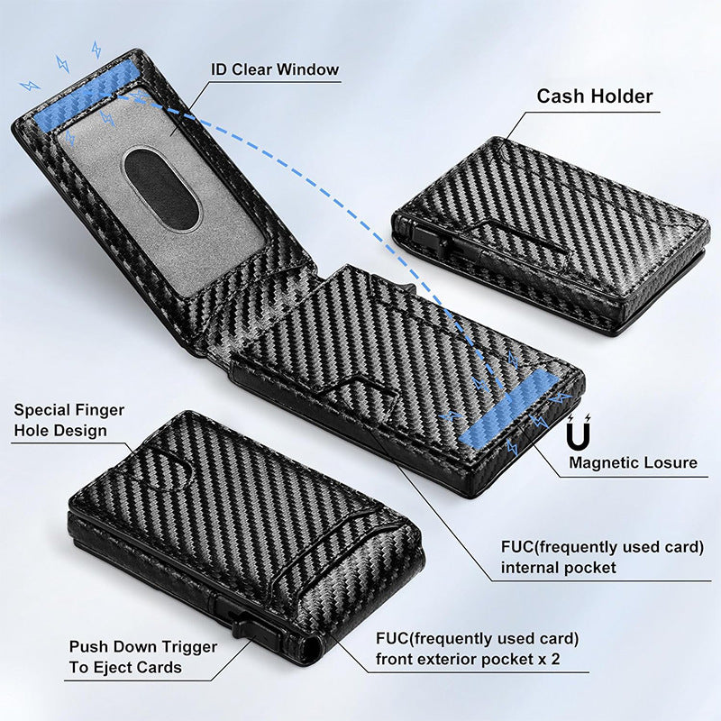 Carbon Fiber Casual Men's Wallet
