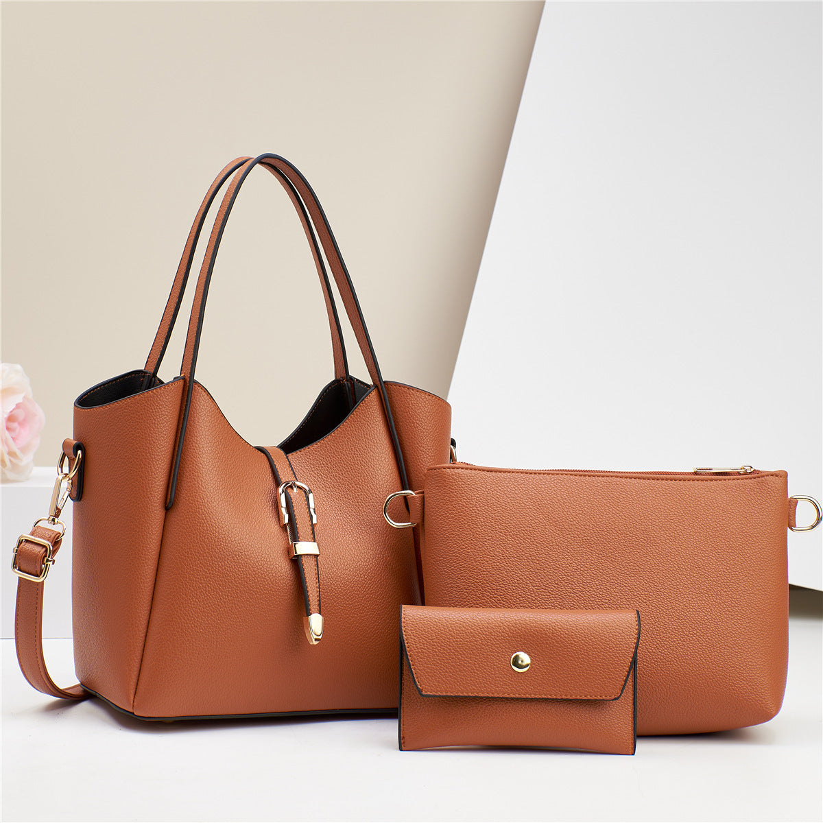 Simple & Elegant 3 Piece Bag Set