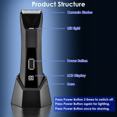 Two-in-one Digital Display Waterproof Trimmer