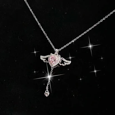 Moving Angel Wings Necklace