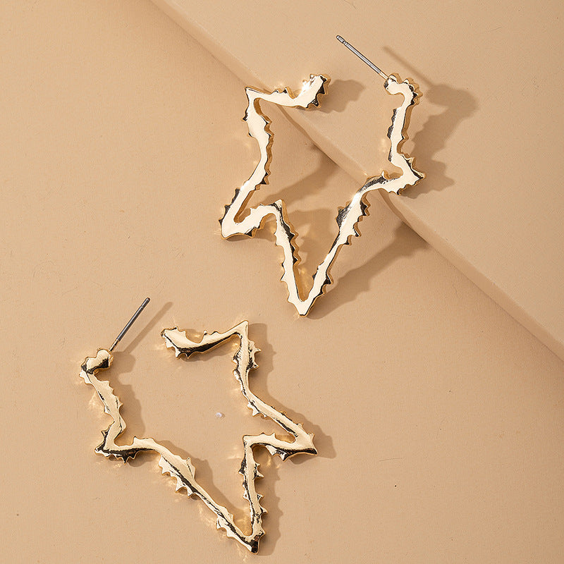 Gold Stars &Hearts Earrings