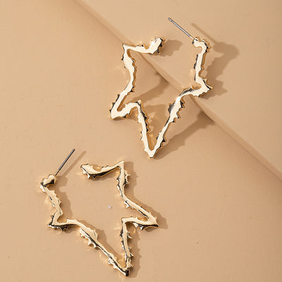 Gold Stars &Hearts Earrings