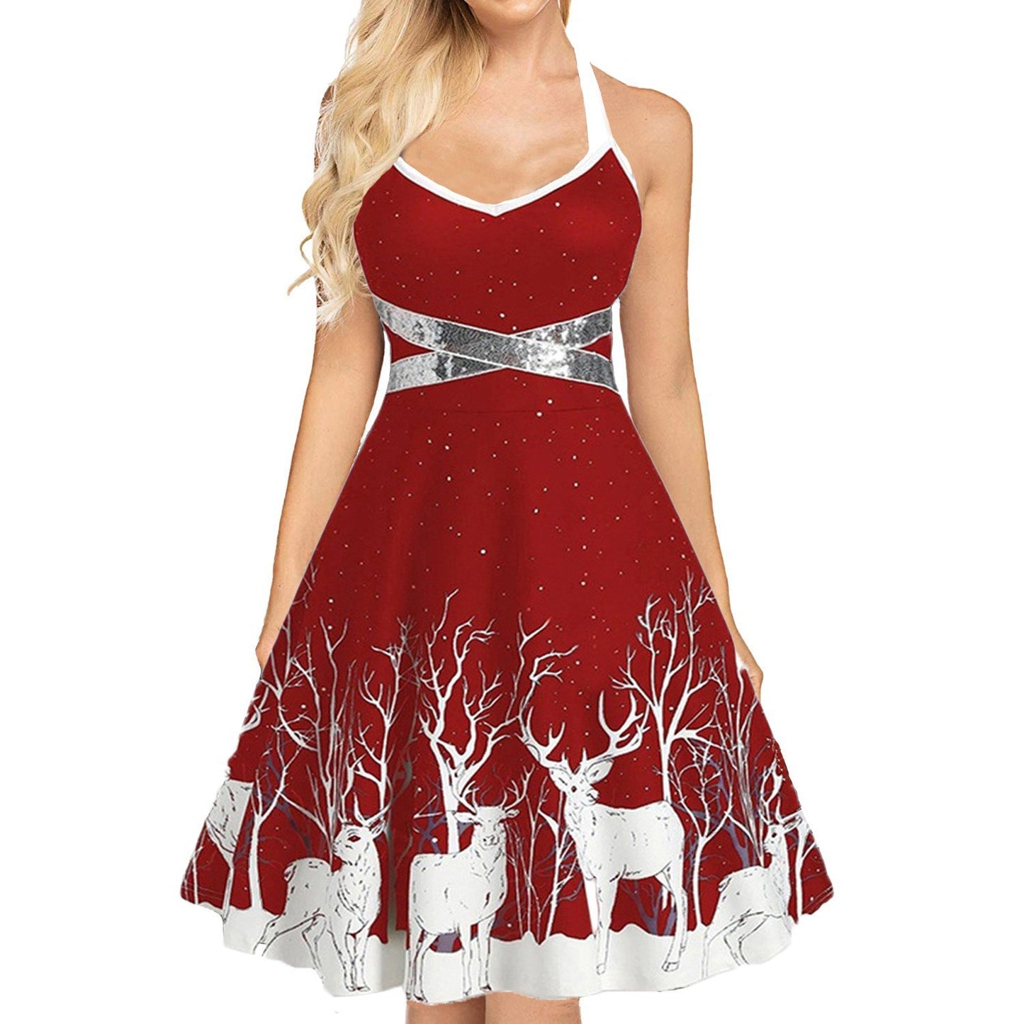 Reindeer Christmas Dress