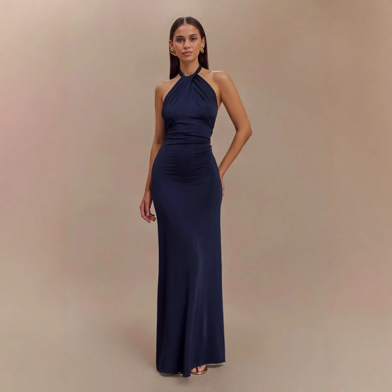 Luxury Full Length Halter Gown