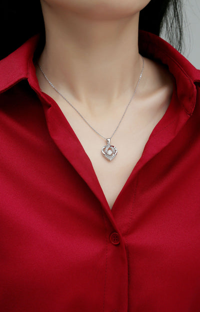Moissanite Sterling Silver Necklace