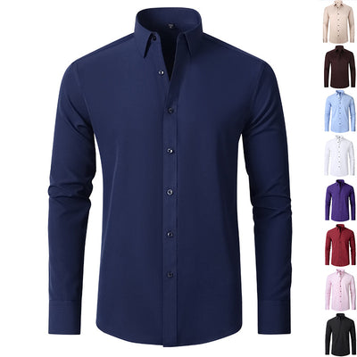 Collared Long Sleeve Button Up Shirt