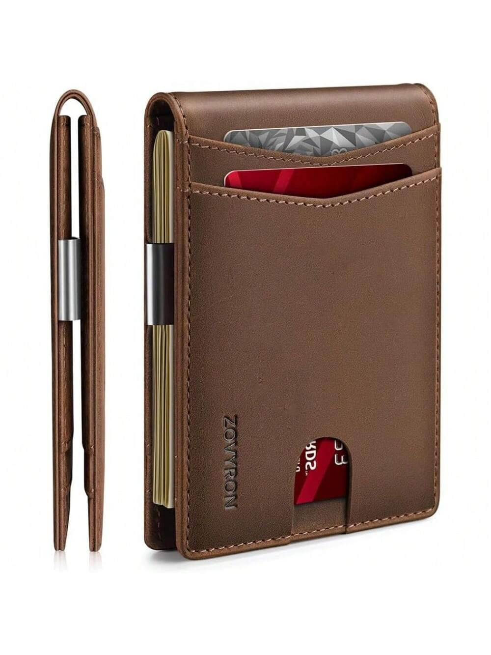 Slim Bifold Wallet with Money Clip