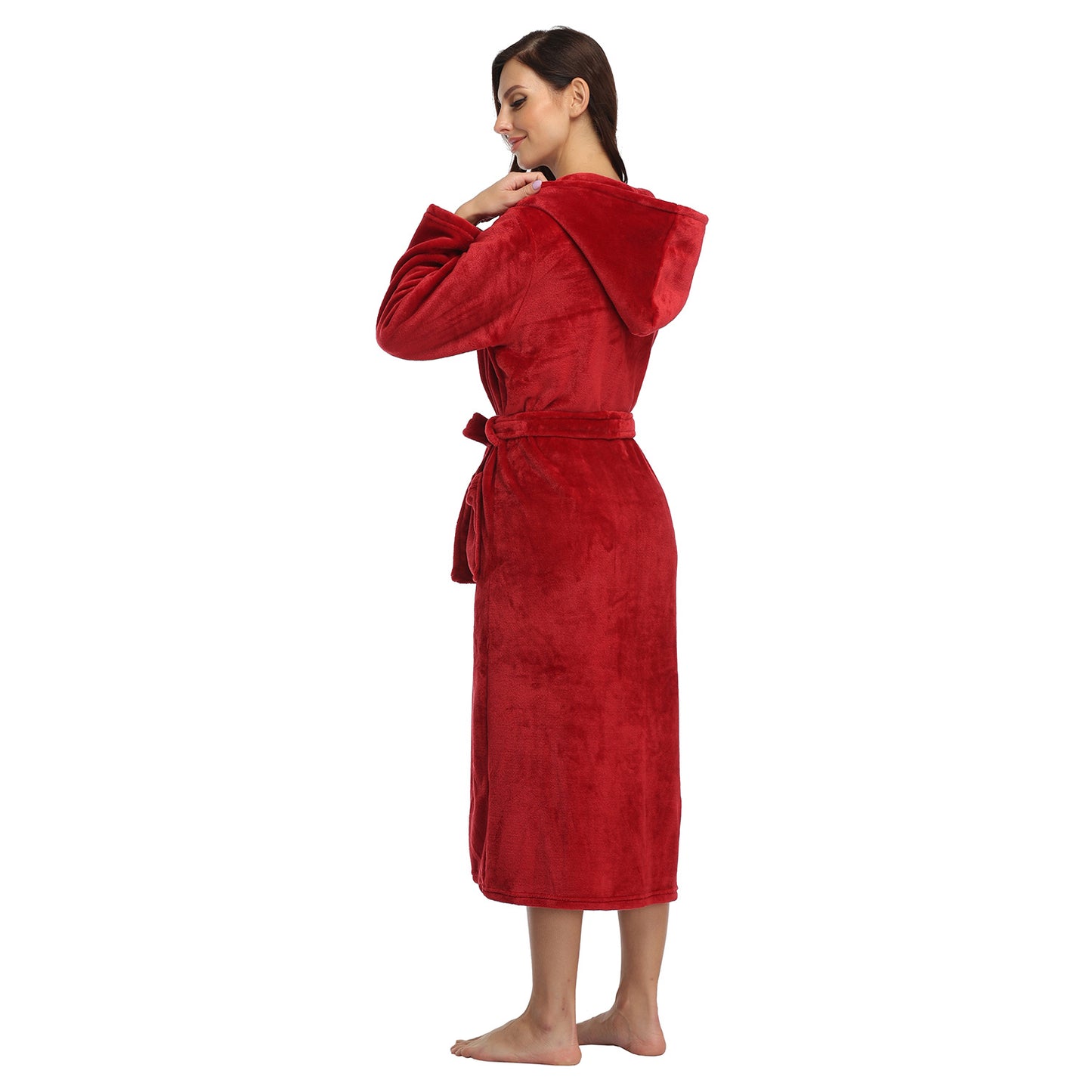 Ruby Red Fleece Robe