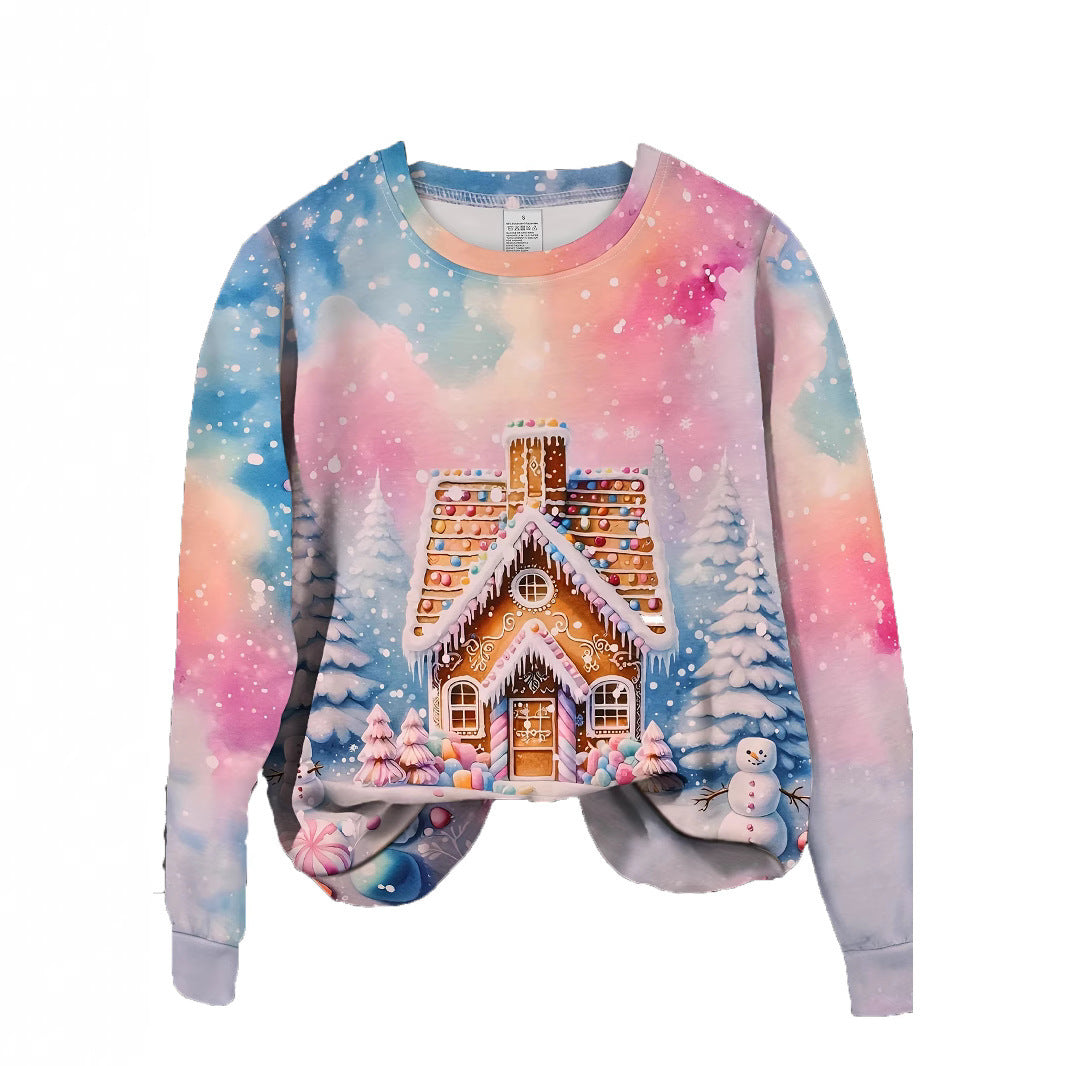 Whimsical Gingerbread House Sweatshirt