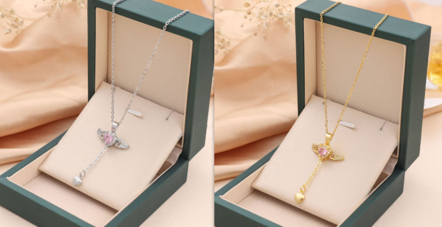 Moving Angel Wings Necklace