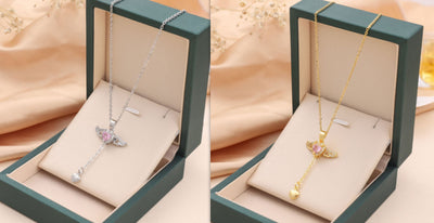 Moving Angel Wings Necklace