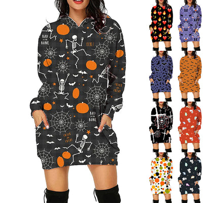 Super Snuggly Haunted Halloween Long Hoodie