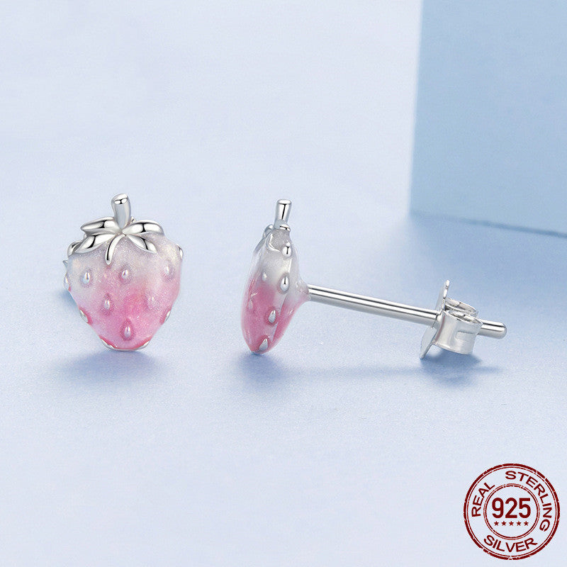 Strawberry Sweetness Stud Earrings