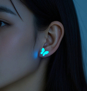 Light-emitting Butterfly Luminous Earrings
