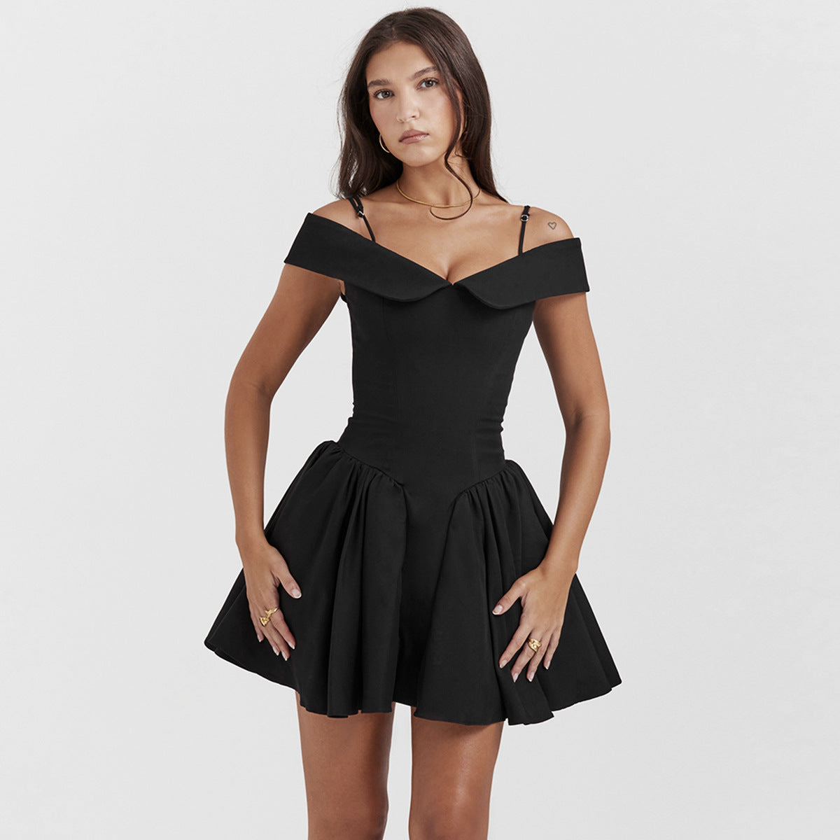 Off-Shoulder Mini Dress