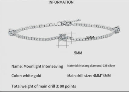 Sophisticated Moissanite Bracelet